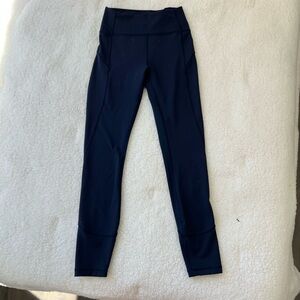 Lululemon Navy Blue Leggings With Pockets